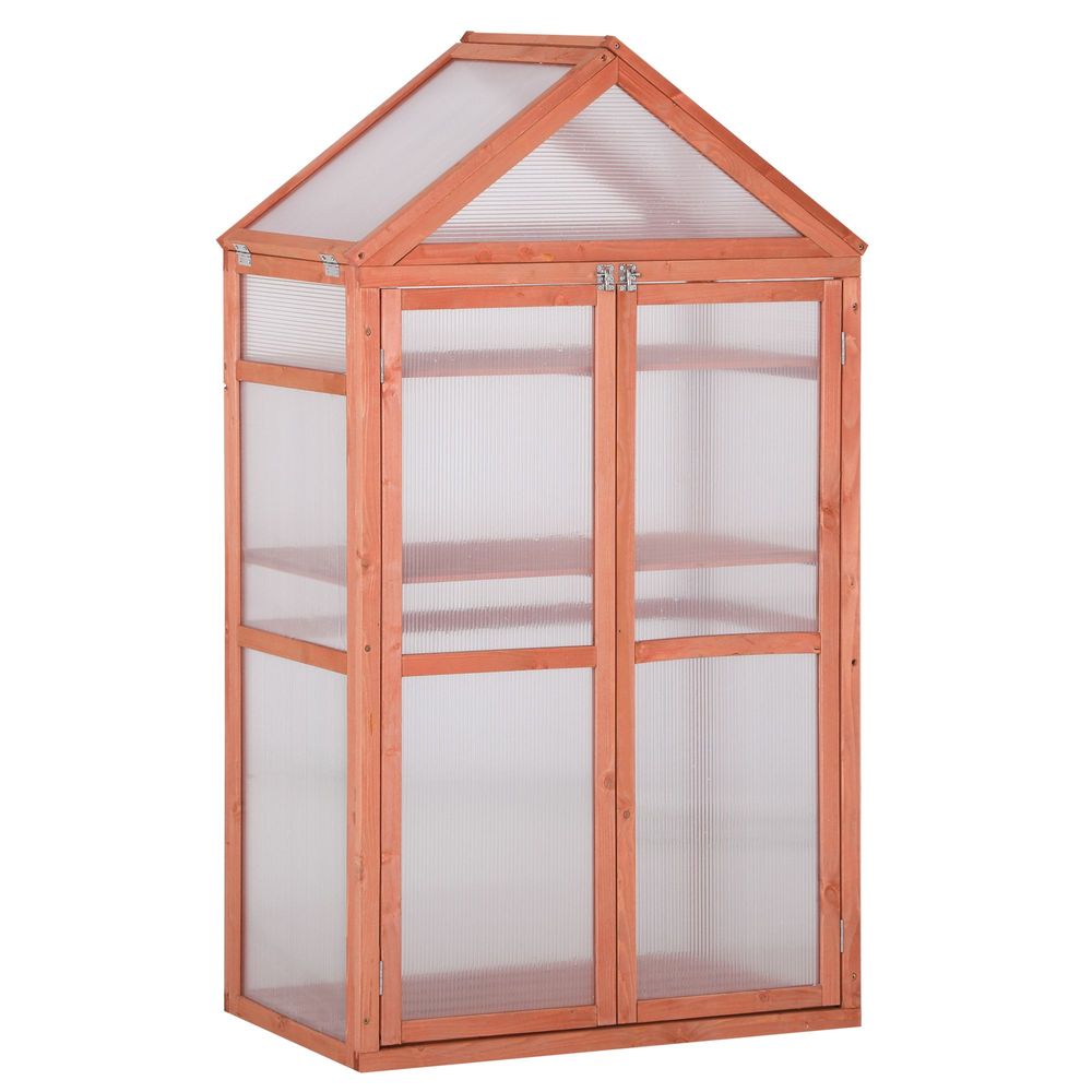 Garden Polycarbonate Cold Frame Greenhouse Grow House Flower Vegetable Plants